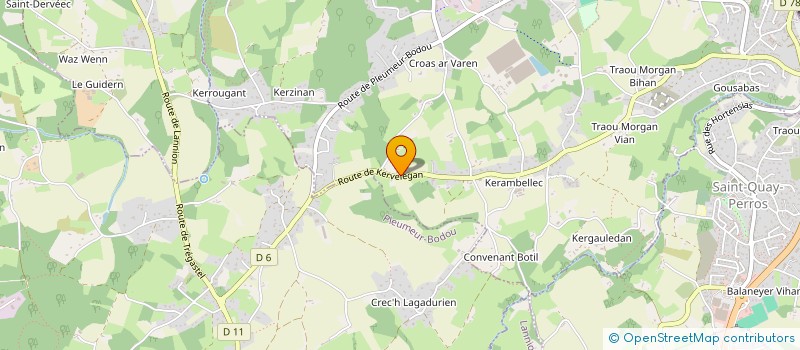 localisation de l'entreprise JDB PAYSAGE  PERROS-GUIREC