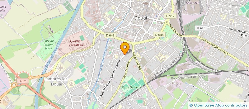 localisation de l'entreprise JDB PSY à DOUAI