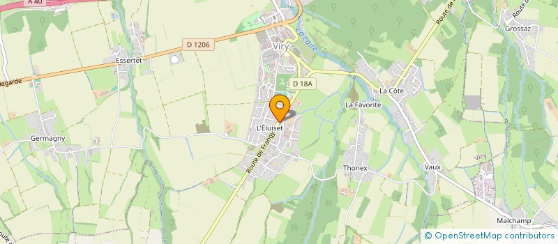 localisation de l'entreprise JDB RHONE ALPES à VIRY