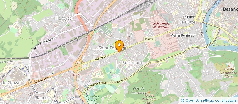 localisation de l'entreprise JDBE à BESANCON