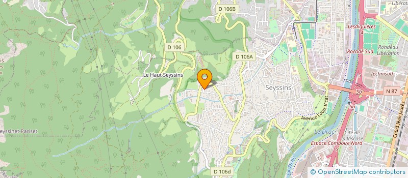 localisation de l'entreprise JDC à SEYSSINS