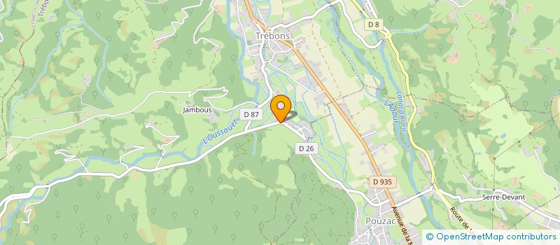 localisation de l'entreprise JDC BATIMENT  TREBONS