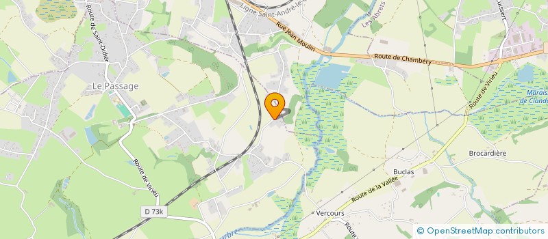 localisation de l'entreprise JDC CHARPENTE à LES ABRETS-EN-DAUPHINE