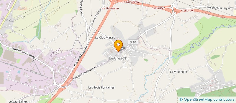 localisation de l'entreprise JDC ELECTRICITE à TREGUEUX
