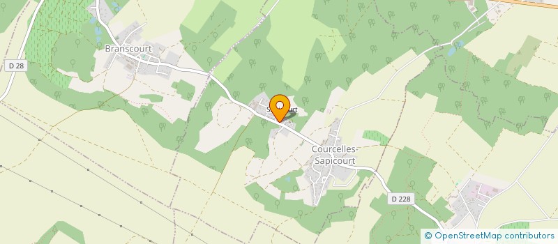 localisation de l'entreprise JDCHARPENTE  COURCELLES-SAPICOURT