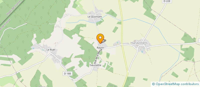 localisation de l'entreprise JDD ANDRE BARSACQ  HARAVILLIERS