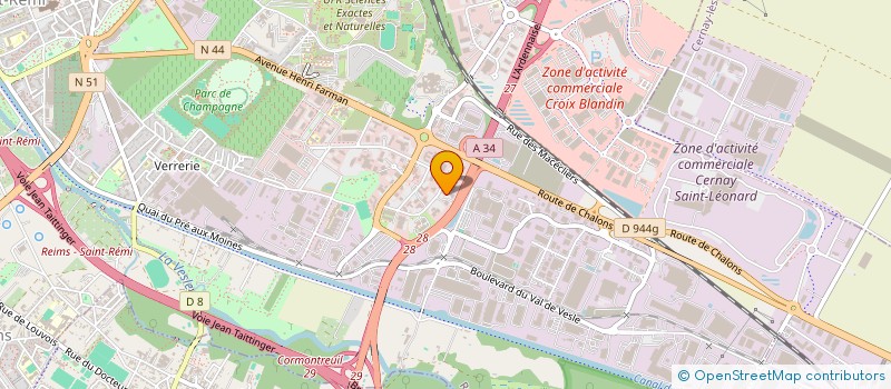 localisation de l'entreprise JDD SANTOS  REIMS