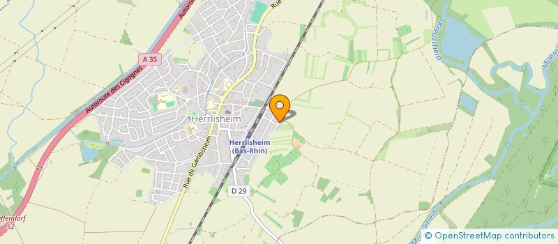 localisation de l'entreprise JDE DISTRIBUTION  HERRLISHEIM