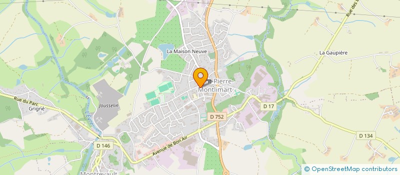 localisation de l'entreprise JDEUXBOIS à MONTREVAULT-SUR-EVRE