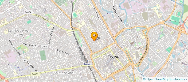 localisation de l'entreprise JDF à TROYES