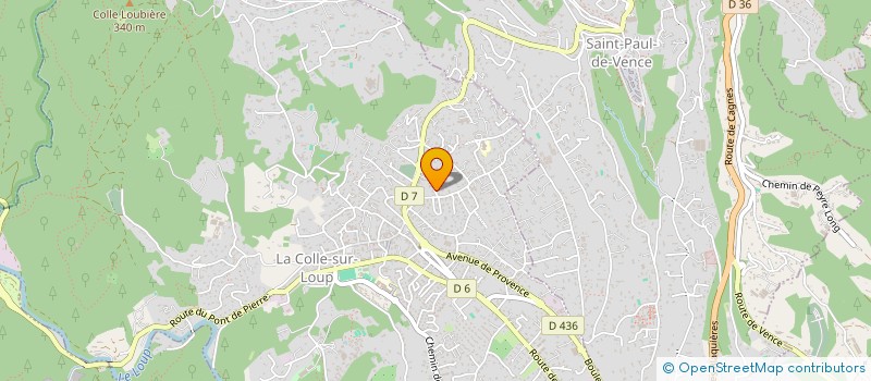 localisation de l'entreprise JDF CONSTRUCTION RENOVATION  LA COLLE-SUR-LOUP