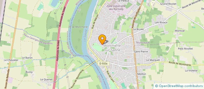localisation de l'entreprise JDF ELEC à GUEREINS