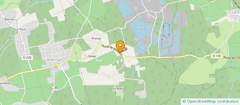 localisation de l'entreprise JDF IMMO  AVENSAN