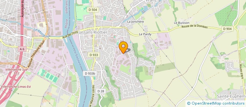 localisation de l'entreprise JDF LOGISTICS à JASSANS-RIOTTIER
