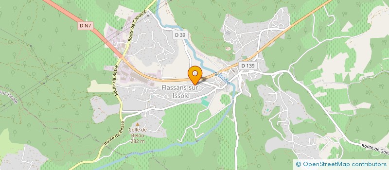 localisation de l'entreprise JDF MENUISERIE  FLASSANS-SUR-ISSOLE