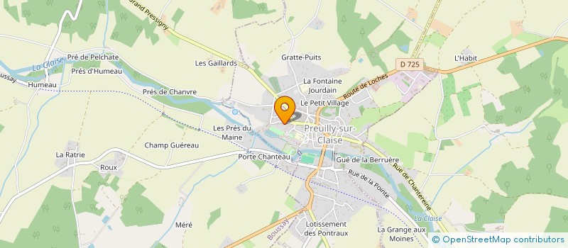 localisation de l'entreprise JDFM  PREUILLY-SUR-CLAISE