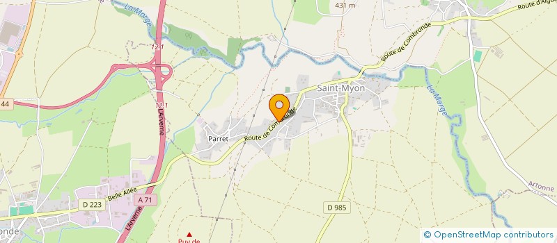 localisation de l'entreprise JDG  SAINT-MYON