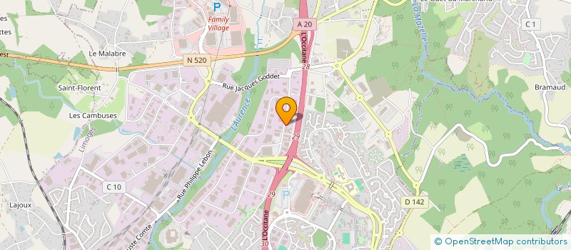 localisation de l'entreprise JDH à LIMOGES