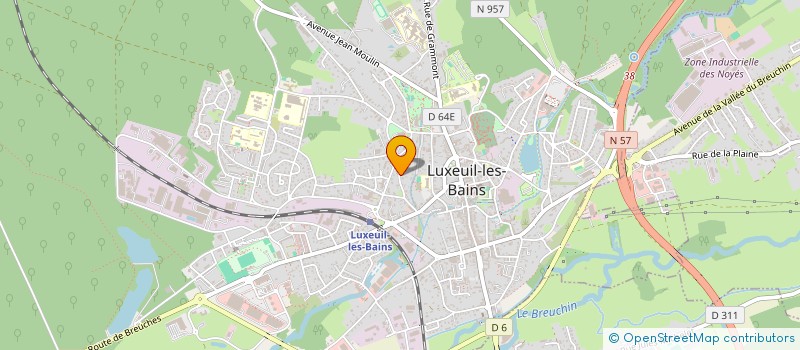 localisation de l'entreprise JDH  LUXEUIL-LES-BAINS