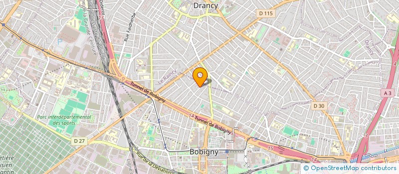 localisation de l'entreprise JDH - JOLLY DAVID HOLDING  BOBIGNY