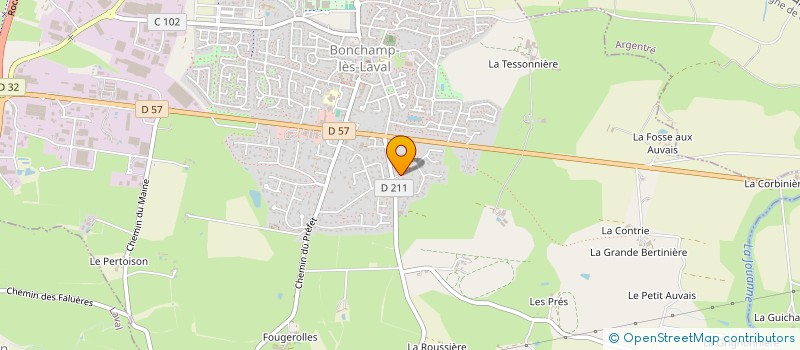 localisation de l'entreprise JDHA INVEST  BONCHAMP-LES-LAVAL