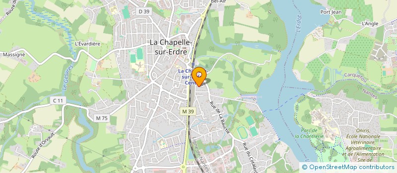 localisation de l'entreprise JDHB IMMO  LA CHAPELLE-SUR-ERDRE