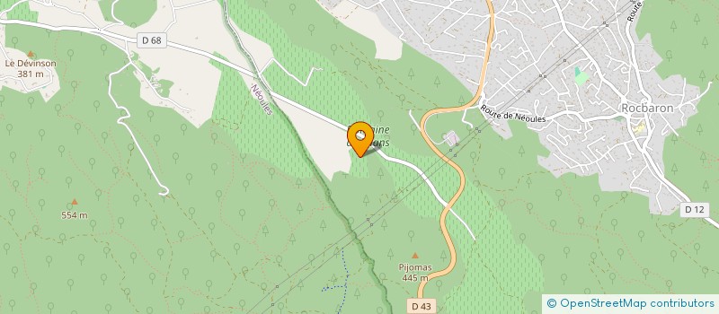 localisation de l'entreprise JDI  ROCBARON