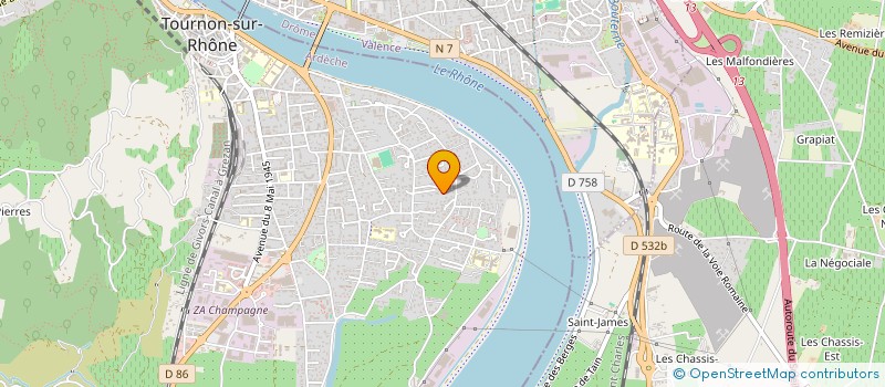 localisation de l'entreprise JDI EVOLUTION à TOURNON-SUR-RHONE