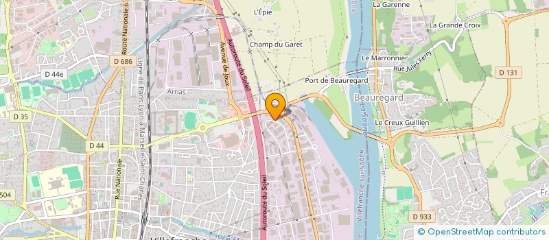 localisation de l'entreprise JDJ ASSOCIES à VILLEFRANCHE-SUR-SAONE