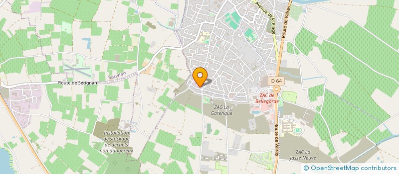 localisation de l'entreprise JDKW  SERIGNAN