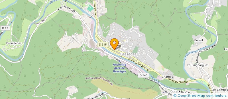 localisation de l'entreprise JDL à BESSEGES
