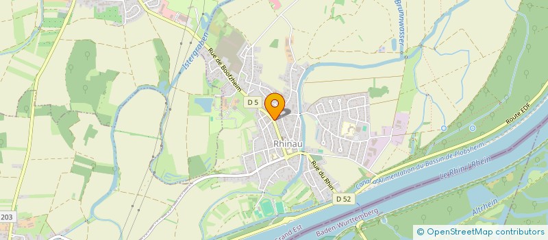 localisation de l'entreprise JDL  RHINAU