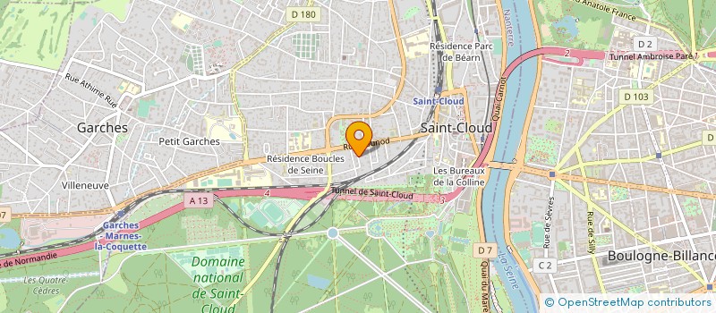 localisation de l'entreprise JDL INTERIEUR à SAINT-CLOUD