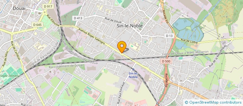 localisation de l'entreprise JDL-SERVICES A DOMICILE à SIN-LE-NOBLE