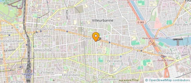 localisation de l'entreprise JDM  VILLEURBANNE