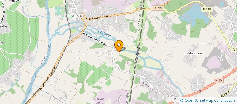 localisation de l'entreprise JDM  NERSAC