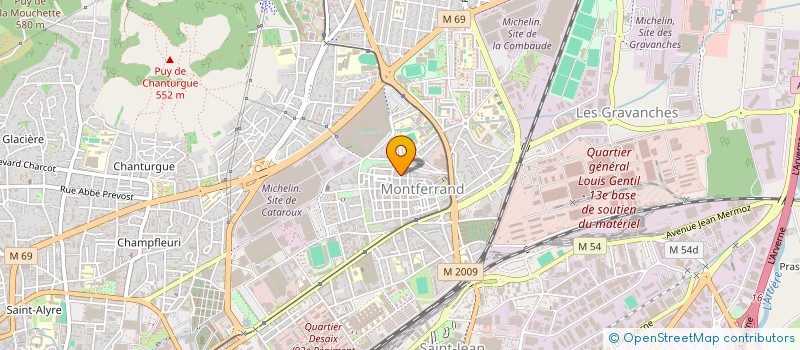 localisation de l'entreprise JDM  CLERMONT-FERRAND