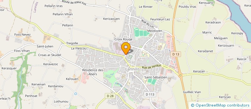 localisation de l'entreprise JDM  LANNILIS