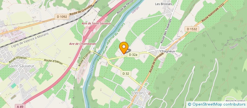 localisation de l'entreprise JDM&CIE  IZERON