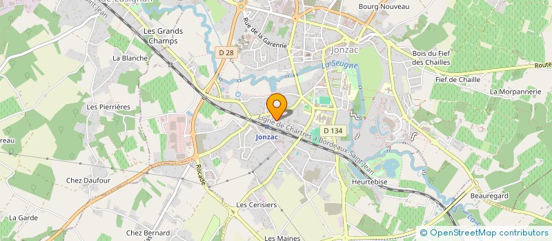 localisation de l'entreprise JDM JONZAC  JONZAC