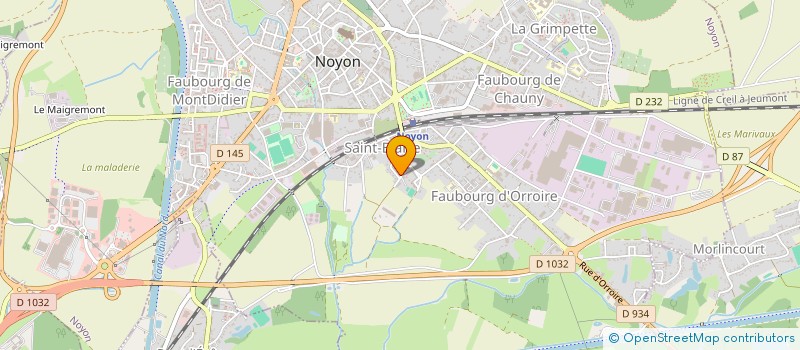 localisation de l'entreprise JDM TRANS  NOYON