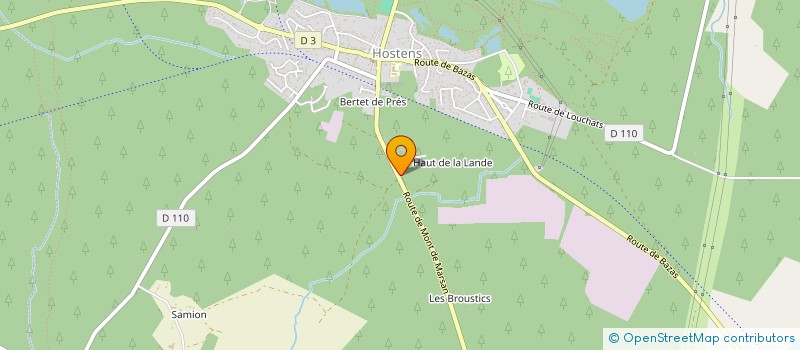 localisation de l'entreprise JDMC  HOSTENS