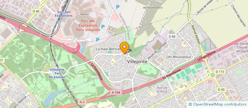 localisation de l'entreprise JDMD à VILLEPINTE
