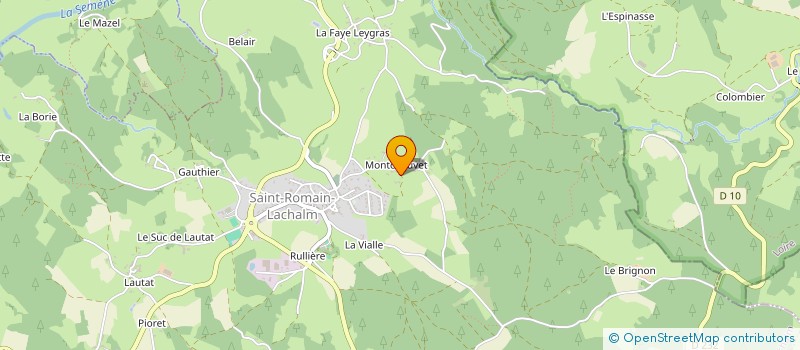 localisation de l'entreprise JDN POYEL  SAINT-ROMAIN-LACHALM