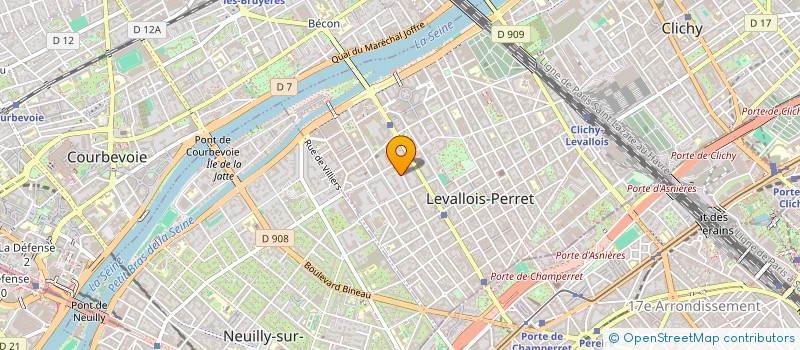localisation de l'entreprise JDN PROMOTION à LEVALLOIS-PERRET