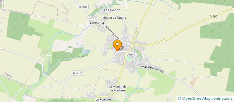 localisation de l'entreprise JDN SARL  BENON