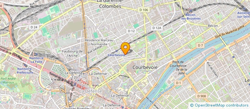 localisation de l'entreprise JDO.H à COURBEVOIE
