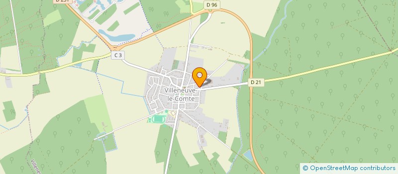 localisation de l'entreprise JDP BTP  VILLENEUVE-LE-COMTE