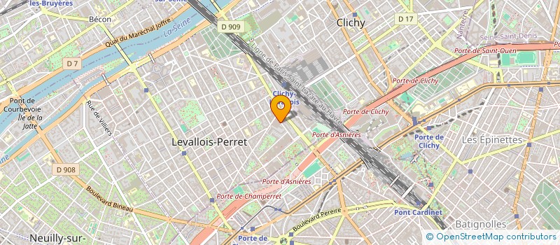 localisation de l'entreprise JDP CONCESS à LEVALLOIS-PERRET
