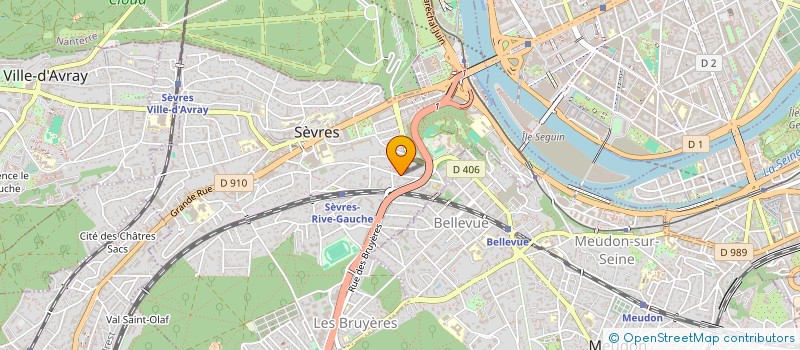 localisation de l'entreprise JDPF  SEVRES
